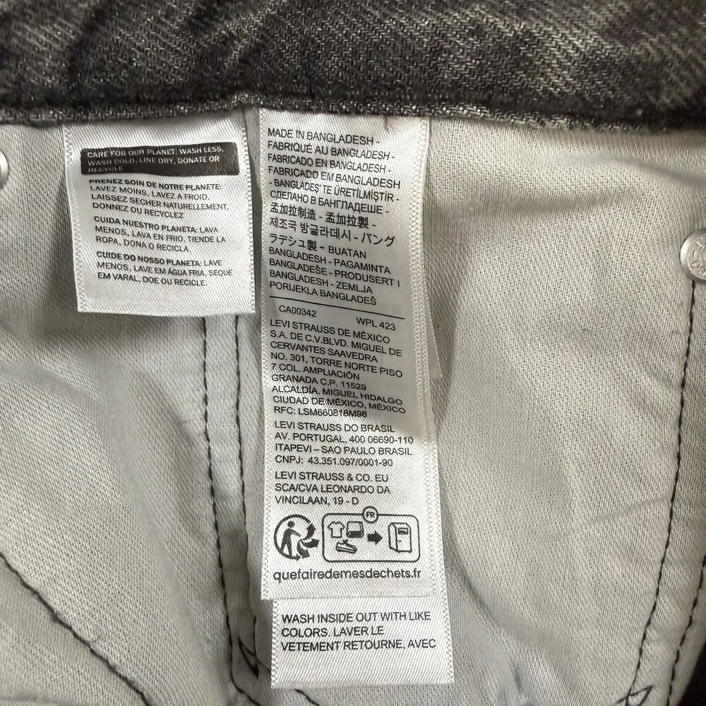 Levi’s 578 Baggy Jeans Men’s 34x36 Y2K 90s Style Grey Wash 100% Cotton NWT